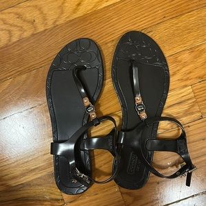 Coach jelly sandals